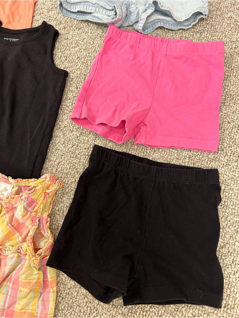14 Piece Toddler Girl Size 4T Tank Tops & Shorts Summer Bundle - Picture 4 of 7